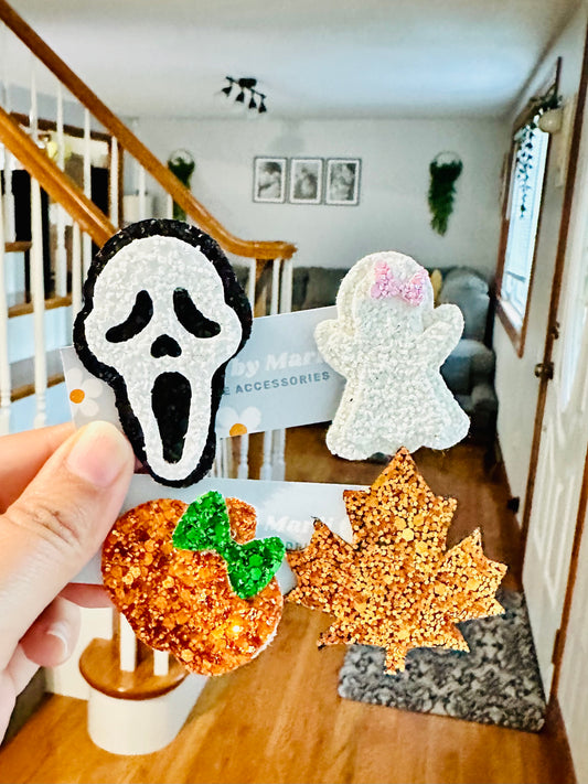 Halloween Themed Hair Clips